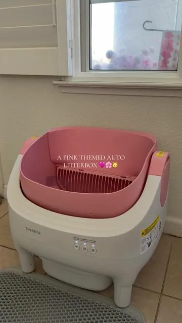 For the kittiessss 🌸🩷🐱 - #cats #litterbox #catsoftiktok #automaticlitterbox 