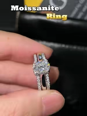Best Holiday Gift: Moissanite Triple Stacking Ring.#delzzad #WeeklyDeals #easterideas #festivalessentials #affordablejewelry #moissanitejewelry #diamondtester #moissaniterings #dreamring #statmentjewelry #ovaldiamond#ovalring #3pcs