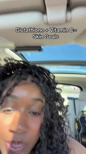 @Cymbiotika has the best liquid vitamins. Glutathione + Vitamin C is my go to for my skin goals. #glutathione #glutathioneglow #cymbiotika #tiktokshopstockup #hyperpigmentation 