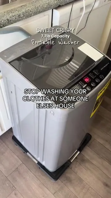 So happy I got this #portablewasher #musthaves #homeessentials #apartmenthacks 