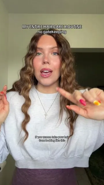 My entire haircare routine > no gatekeeping! #haircare #haircareroutine 