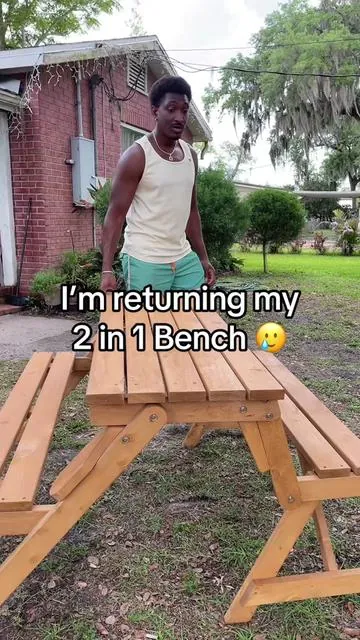This deal is too good to pass up @Best Choice Products, Inc. #2in1Bench #convertabench #picnictable #gardenbench #patiofurniture 