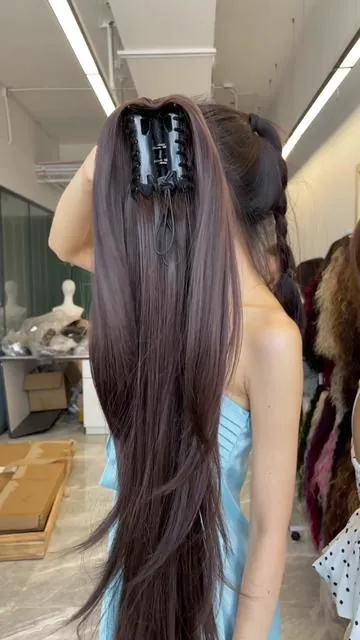 Natural ponytail #hair #wig #tiktokshop #tiktokshopspringglowup #ponytail 