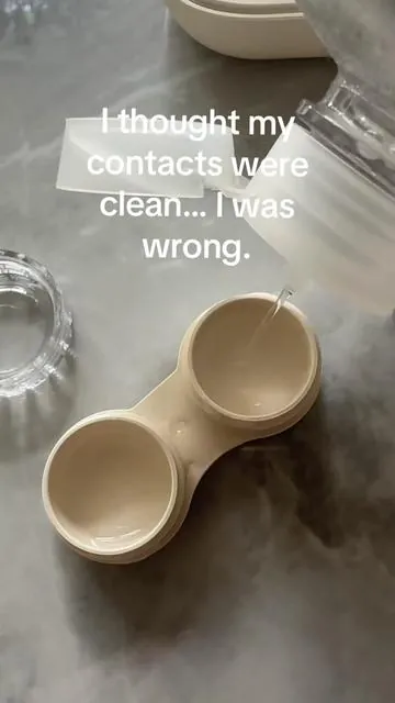 If you wear contacts daily, you NEED to see this. I thought my lenses were clean until I started using this and the difference is actually insane. It’s so easy, takes seconds, and my contacts just feel fresher and more comfortable. I’m never going back to the old way again. If you’ve been struggling with dry or uncomfortable lenses, this might be exactly what you need. It’s linked right here 🫶🏻 #tiktokshopfinds #contactlenses #eyecaretips #musthavefinds #tiktokmademebuyit