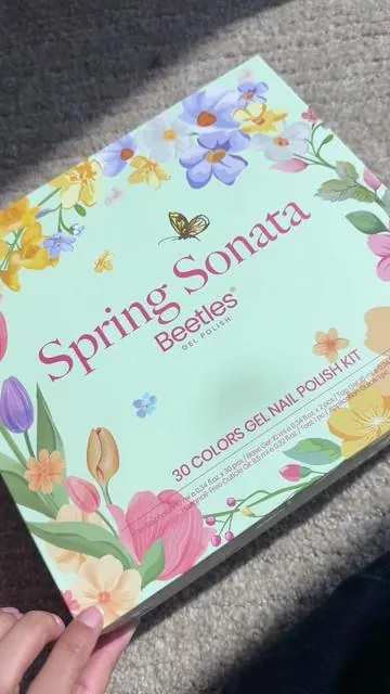my dream spring & summer nail kit 😭🌺  #beetlesgelpolish #springnails #summernails #nailtutorial #fyp @BeetlesGelPolish 