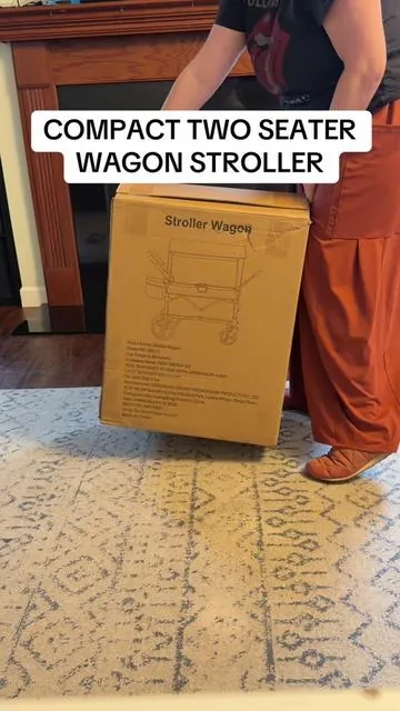 I’m so excited about this wagon stroller. It is the perfect size for my kids #kids #strollerwagon #travel #stroller #mommusthaves 