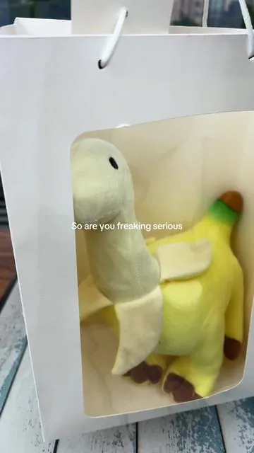 Cute Banana saurus #plush #tiktokshop #plushies #fluffy #spotlightfinds