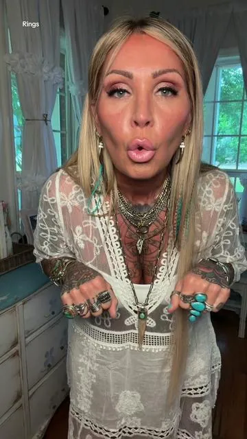 Jewelry and cuss words are MY THING and this ring is bad to the bone for all my potty mouth baddies!!! #pottymouth #westernjewelry #turquoisejewelry #rings #ringstack 