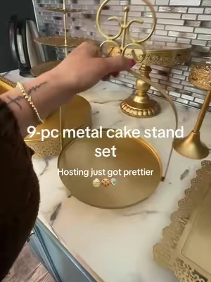 The difference between thrown together and elevated.  #cakestand #desserttable #partyessentials #weddingdecor #hostingtips @Evan household supplies 