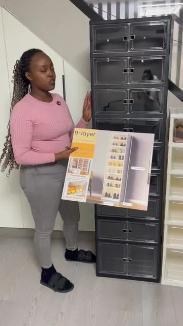 Foldable Stackable Shoe Storage#sannyselected #tiktokmademebuyit #globalpick #shoerack #storage 