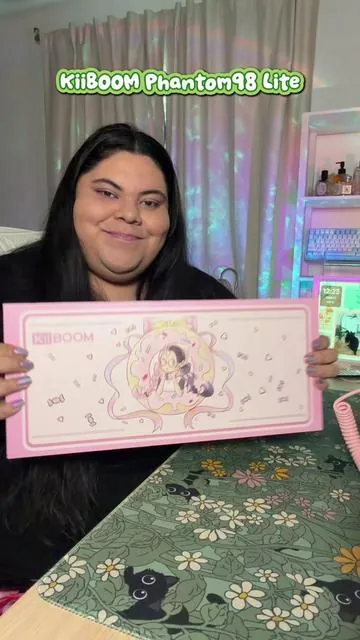 unboxing the cutest frog 🐸 keyboard with the most amazing sound ✨ #keyboards #keyboards #thockykeyboard #cutekeyboard #kiiboom 