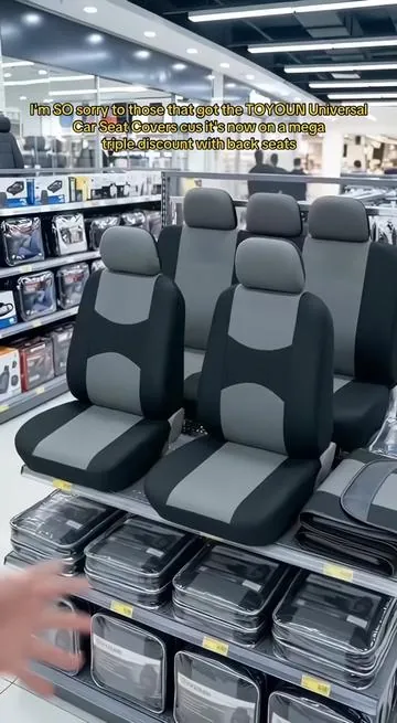 ONLY 36 HOURS LEFT BEFORE PRICE GOES UP! Upgrade your car instantly with fashion-forward seat covers built for comfort, durability, and style - featuring waterproof coating, fade-resistant color, thick cushioning, anti-slip design, universal fit, and super quick install in minutes. FEW SETS LEFT - people are buying FAST! #car #caraccessories #carseatcover #carinterior #seatcovers  