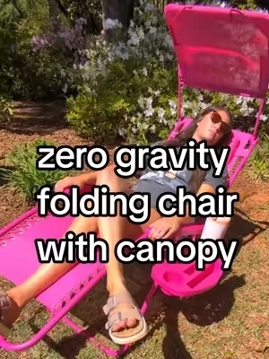 a hot pink chair just for this Mama! love the canopy shade, tray, and the headrest. They have a TON of other colors. @Best Choice Products, Inc. #foldingchair #chair #loungechair #tiktokshopcreatorpick #fyp 