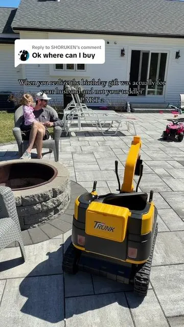 Replying to @SHORUKEN  I think my husband likes this ride on excavator more than my toddler. #rideonexcavator #toddlermusthaves #rideontoys #toyexcavator #toddlertoy 