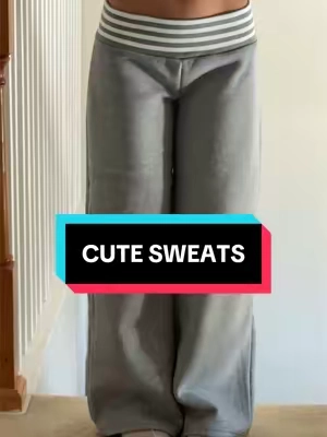 striped waist band sweats for the winnn #sweatpants #ootdinspo #aesthetic 