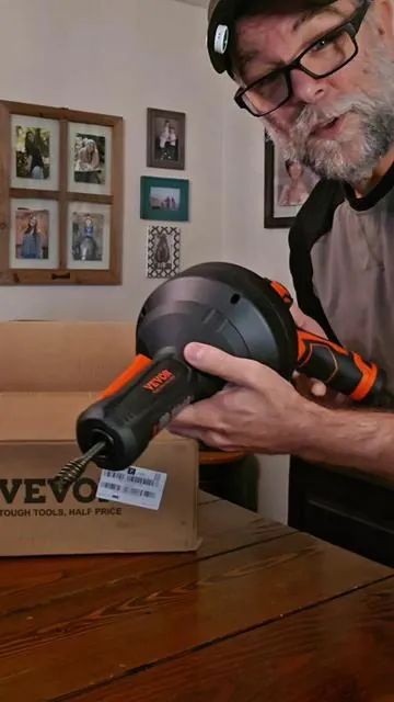 VEVOR 12V Electric Cordless Plumbers Snake, Unclog Your Drain By Yourself Saving You Money #plumbing #tools #vevornewarrivals #tiktokshopstockup #tiktokshopcreatorpicks @VEVOR Store @VEVOR Automotive Store 