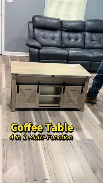 Sikaic 4 in 1 Multi-Function Lift Top Coffee Table Converts #table #dinningtable #coffeetable #coffeetabledecor #centrodemesa 