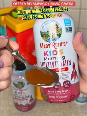 MaryRuth's Kids Liquid Morning Multivitamin 🍓🍌🍎 🍏🍇 🍑 🍍 @MaryRuth's #kids #health #tiktokshopcreatorpicks 