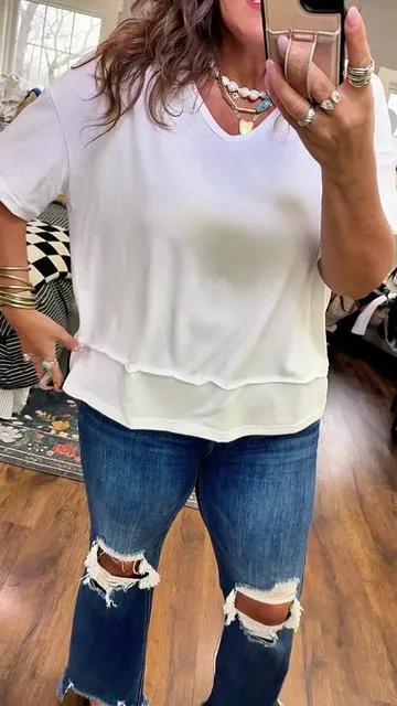 I’m 5’6, 34D, size 12 in jeans #OOTD #fashion #midsize 