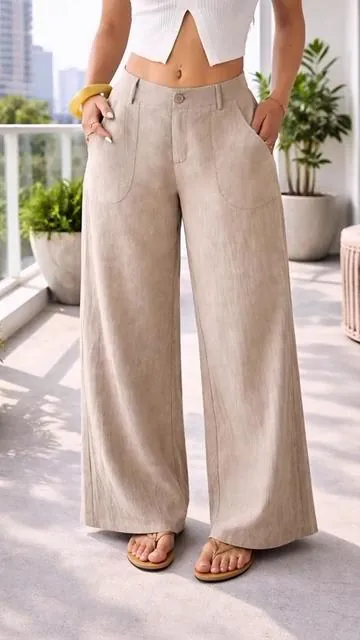 Women's Classical Linen Lightw #AAALASPARATUCURRO #OOTD #womensfashion #plussize 