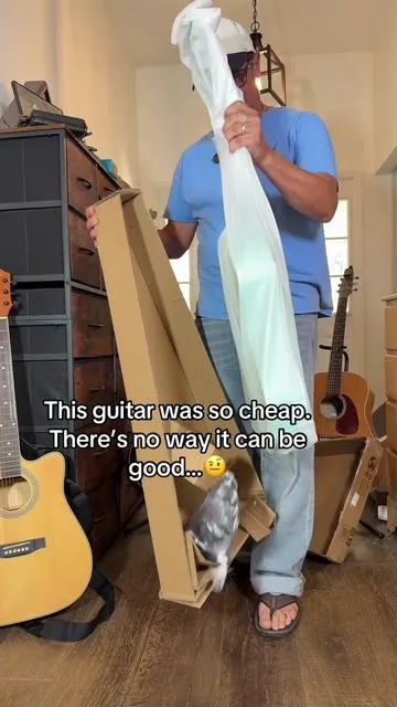 I do not know how they’re selling a quality guitar like this for such an amazing price!? 🤨 They must be losing their minds or their shirts. 😆Perfect guitar for beginners, highly recommend for the money. 🎸#Guitar #BeginnersGuitar #LearnGuitar 