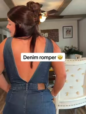 You’ll find me in this at the Cody Johnson concert 🤩 #romper #denim #countryconcertoutfit #springoutfit #cider 
