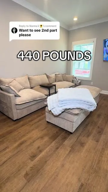 Replying to @Norma.V🌻 this couch has a high weight capacity of 440 pounds per seat. It is so comfy and the perfect cloud couch! Bonus it fits plus size bodies! #tiktokshopcreatorpicks #ttsbrandambassador #creatorpicksambassador #modularsofa 