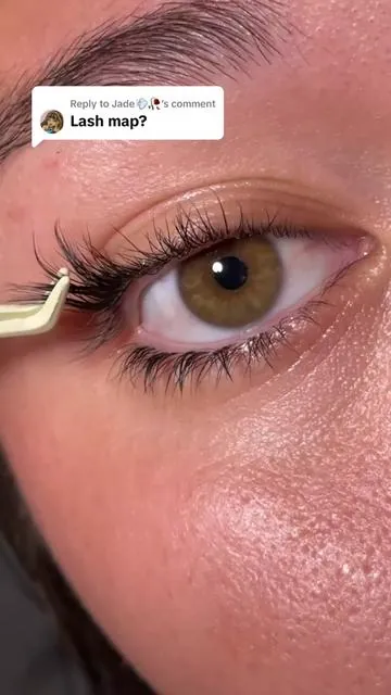 Replying to @Jade💨🥀 lash map 16-16-16-14-12-10 ✨😩🎀💗#lashtok #lashclusters #lashextensionsathome #lashextensions #bestlashes 