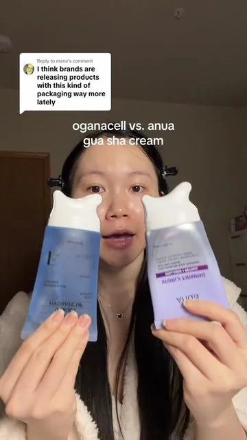 Replying to @manu gua sha cream is on the rise!!  #oganacell #anua #guasha #kbeauty #koreanskincare @anua_us @oganacell US 