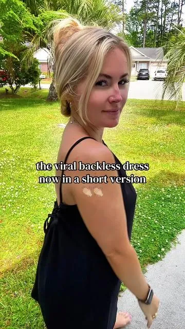 Catch me in this dress all summer long #dress #backless #backlessdress #viral #flowy 