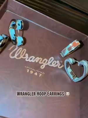 Gold and silver available in both colors #wranglerjewelry #westernjewelry #westernfashion #cowprint 