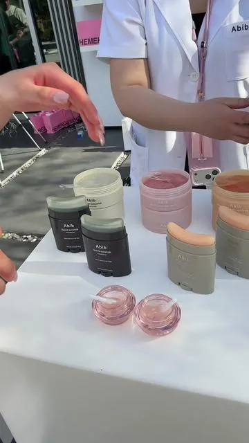 Abib sunscreen stick with ZERO white cast and somehow makes reapplying over makeup look smooth not greasy! #abib #abibsunscreenstick #sunscreen #kbeauty @Abib.US.Store 