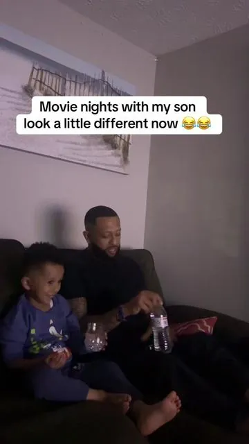 The plus is now he always wants to drink his water 😂 #LED #ledlight #son #fatherson #fathersonduo 