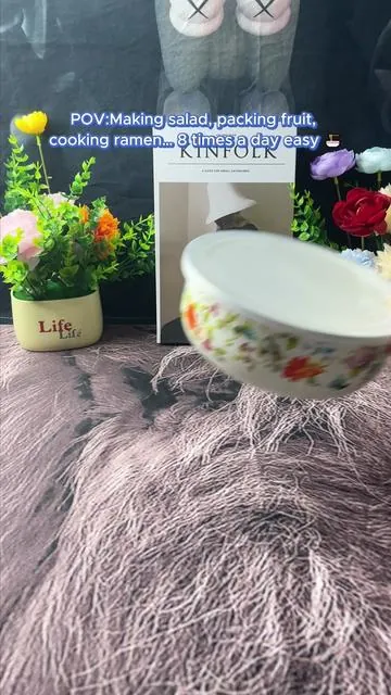 These Floral Enamel bowls Make Every Meal Feel Homemade #TikTokShop #Cookware #KitchenAesthetic #VintageKitchen #HomeCooking