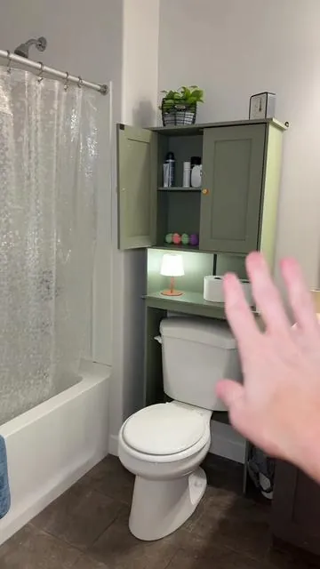 Bathroom storage cabinet for small bathrooms, space saving bathroom cabinet, narrow bathroom storage organizer, over the toilet storage cabinet, bathroom organizer cabinet #bathroomstorage #bathroomorganization