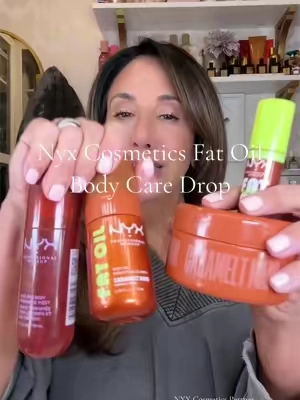 NYX Cosmetics Fat Oil Body Care just dropped and this is a full body GLOW routine!  You can grab  them individually but your gonna want the ENTIRE bundle!! The Caramelt Mami scent is UNREAL…  @NYX Professional Makeup    #nyxcosmeticspartner  #bodycare #newproductalert  #bodyoil #hairmist  