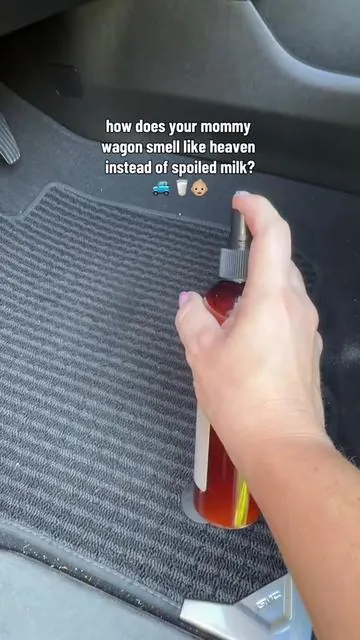 mom car fresh scent spray 🚗 my grocery getter no longer smells like spoiled milk, kids meals, or snack crumbs. easy way to refresh your car interior and keep it smelling clean. #momcar #carcleaning #carfreshener #cleancar #cleantok 
