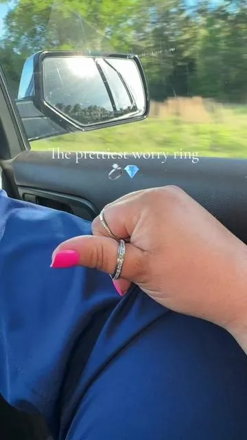 The prettiest worry ring, a NEED for when your spouse is driving!  #anxietyrelief #anxietyring #ring #jewelrytiktok #jewellery 