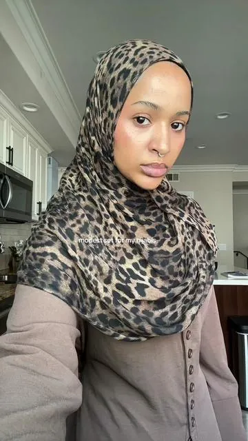 Modest set in small 🤎 #modestfashion #hijabifashion #hijabitiktok 