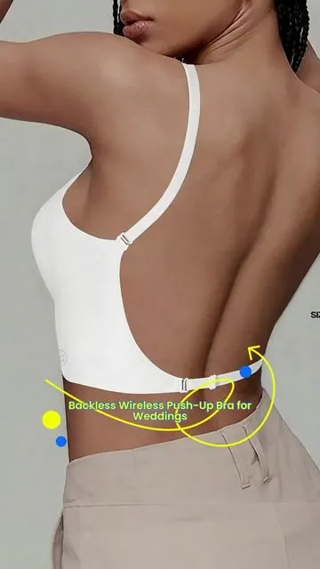 Women's Seamless Backless Bra, Multi-Strap Convertible Strap Wireless Push-Up Bra, Ideal for Wedding Dresses and Party Gowns #shapewearbikini #swimsuitshapewear #shecurveshapewear #seamlesspushupnonwire #bestshapewear #swimsuitrecs #braforlargebust #straplessbras #viralbacklessdress #underwirebodysuit