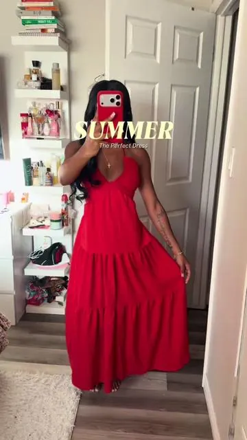 the perfect vacation & summer dress, I literally have it in 5 colors😩 #outfitinspo #tiktokshopsummerturnup #summerdress #vacationdress 