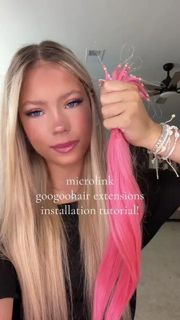 summer pink highlights @Goo Goo Hair Extensions #pinkhighlights #tiktokshop #hairextentions #microlinkhairextensions #2016summer 