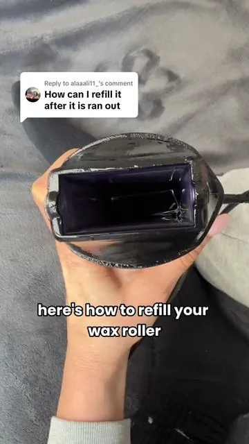 Replying to @alaaali11_ how to refill your hard wax roller - FAST and EASY! ✨ #wax #waxing #waxroller #legwax #waxingtiktok @Tress Wellness 