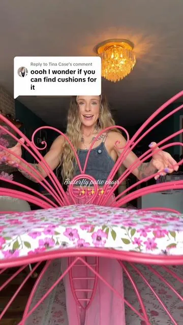 Replying to @Tina Case The prettiest Butterfly Patio Chair ✨ #patiochair #butterflychair #patiofurniture #tiktokshoprestock #tiktokshopcreatorpicks 