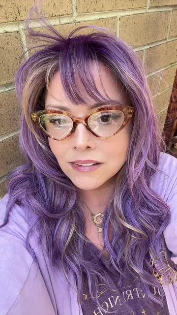 “Claire” scalpiana wig by @JBextension in the Amethyst color! This is a go to budget friendly wig and now comes in so many color options! #jbextensionwig #wigstyle #bestwigs #budgetfriendlywig #wigtok 