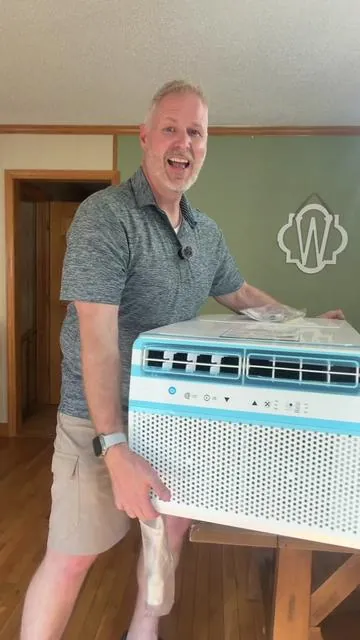 U Shaped Window Air Conditioner 12000 BTU Quiet Cooling Remote Control #TikTokshopCreatorPicks #TikTokShopSpringGlowUp #Greenish #AirConditioner #HomeCooling 