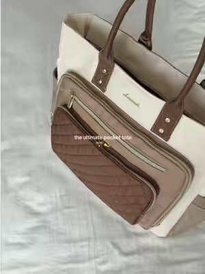 this organized tote🤎🥹 #totebag #tote #organizer #bagcollection #workbag 