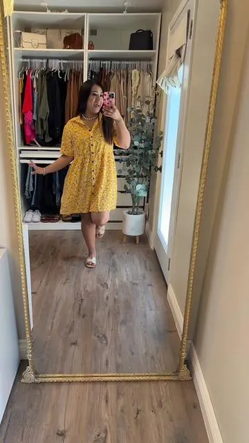 Babydoll dress for summer ☀️ #babydolldress #summeroutfit #momoutfit #summerdress #casualstyle 