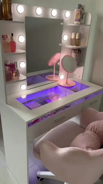 It’s perfect✨ #vanitymirror #makeupvanity #vanity #tiktokshop #fyp 