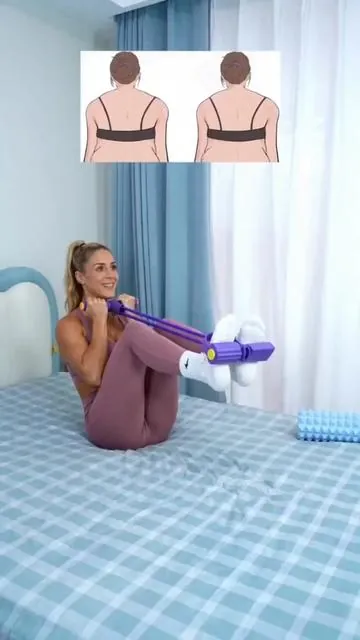 No gym? No problem!6-strong cords, full body workout at home.Tighten belly, lift booty, tone arms—10 mins a day.Compact, portable, no noise.Your pocket gym 🏠💪#HomeWorkout #FitnessGear #BellyFatBurn #BootyWorkout #ToneArms     